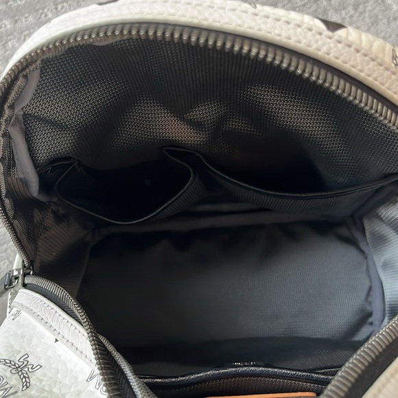 MCM white leather backpack - Picture 14 of 16